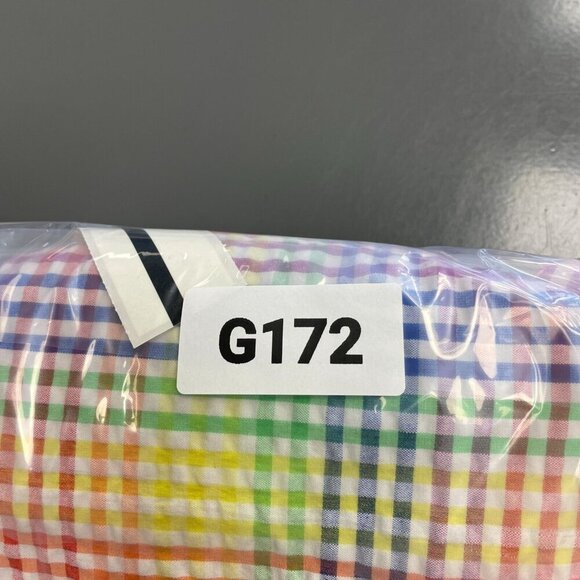 NEW Lands' End Men's Size 30 Rainbow Checkered Shorts Cotton Multi-Color - Picture 5 of 5